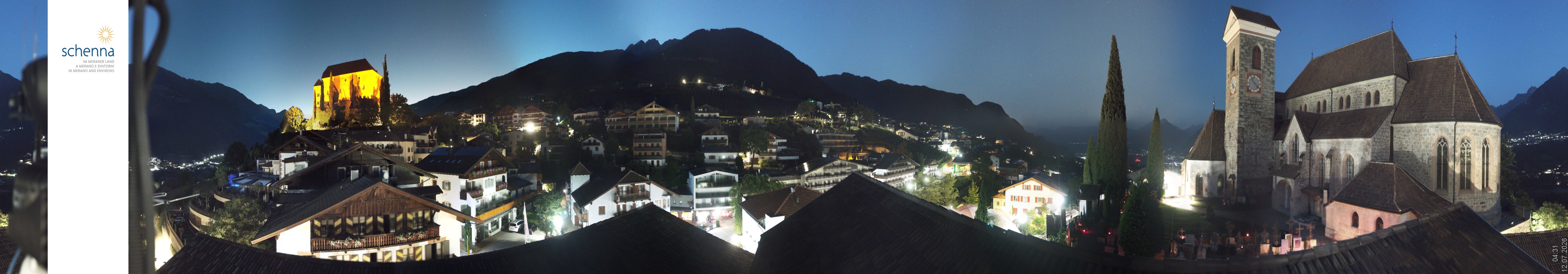 Archived image Webcam Panoramic View of Schenna