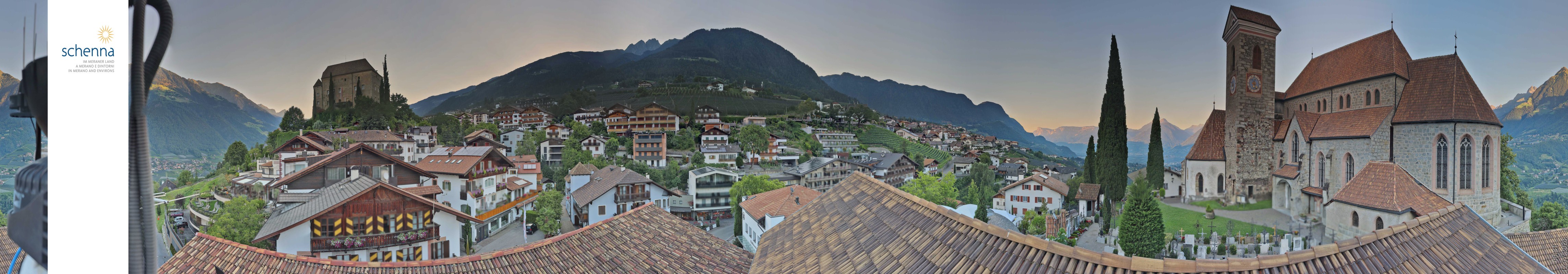 Archived image Webcam Panoramic View of Schenna