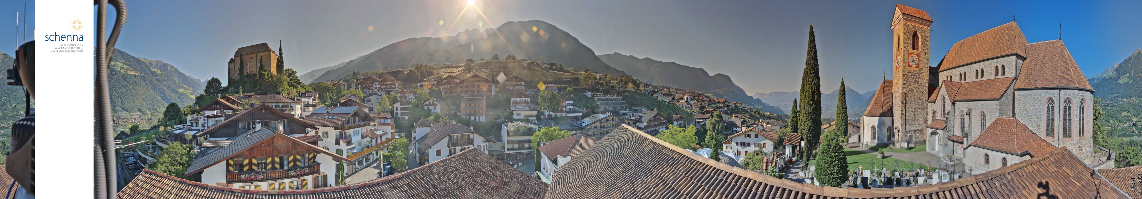 Archived image Webcam Panoramic View of Schenna