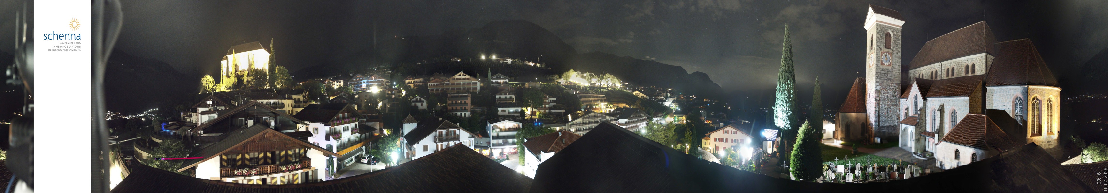 Archived image Webcam Panoramic View of Schenna