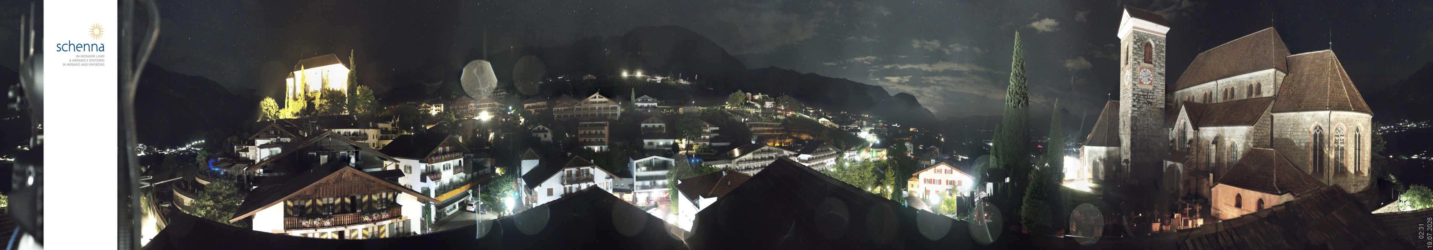 Archived image Webcam Panoramic View of Schenna
