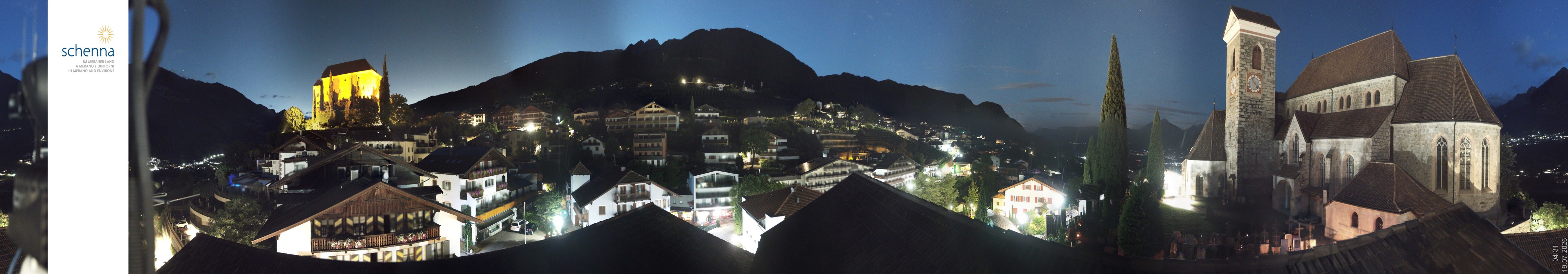 Archived image Webcam Panoramic View of Schenna