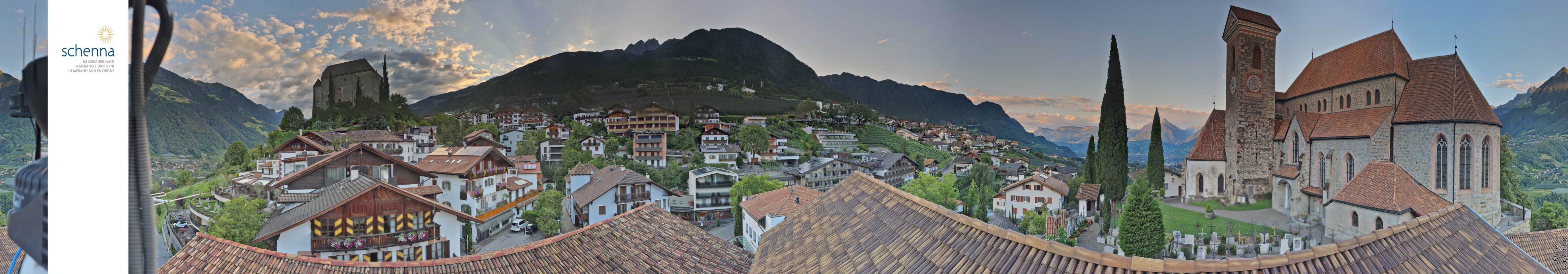 Archived image Webcam Panoramic View of Schenna