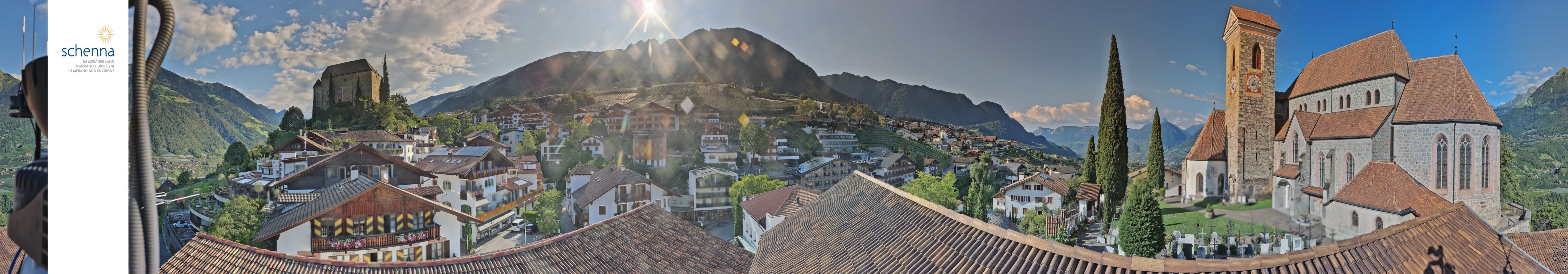 Archived image Webcam Panoramic View of Schenna