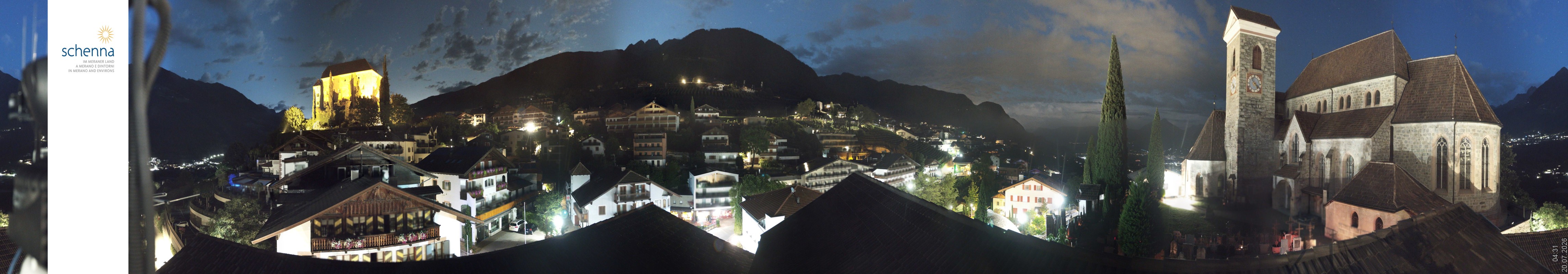 Archived image Webcam Panoramic View of Schenna