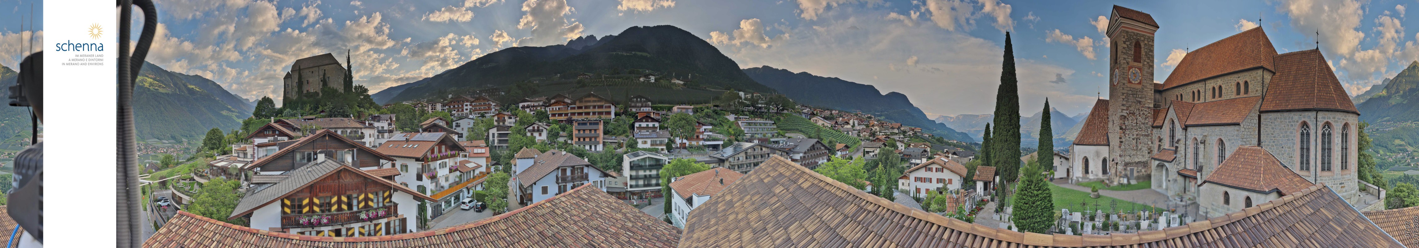 Archived image Webcam Panoramic View of Schenna