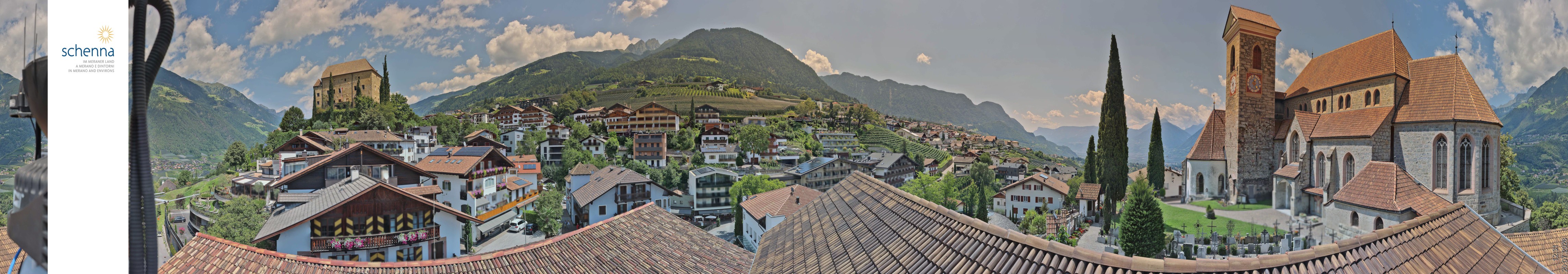 Archived image Webcam Panoramic View of Schenna