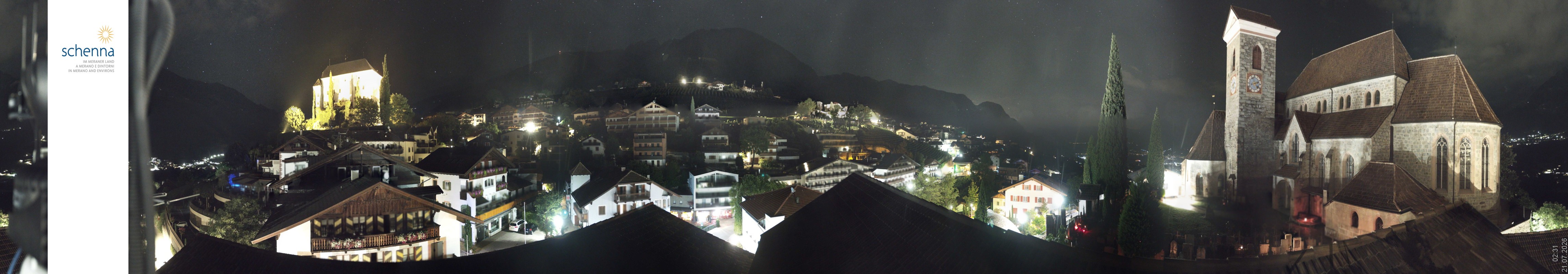 Archiv Foto Webcam Panoramablick Schenna