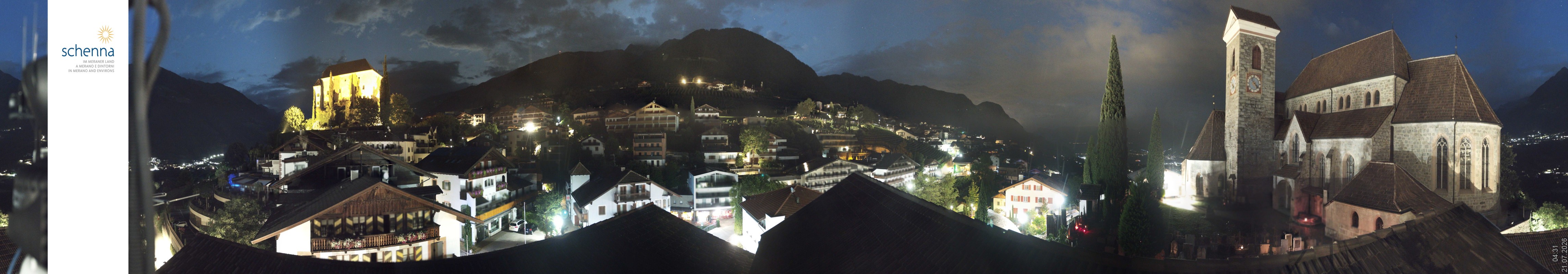 Archiv Foto Webcam Panoramablick Schenna
