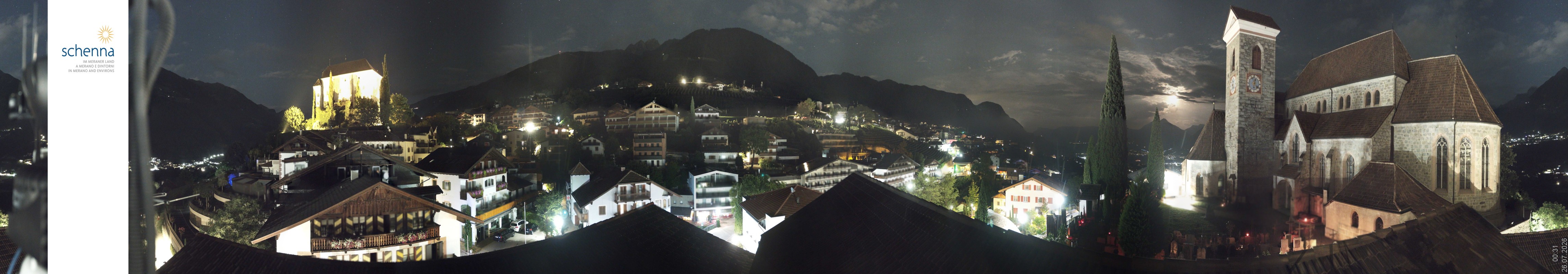 Archiv Foto Webcam Panoramablick Schenna