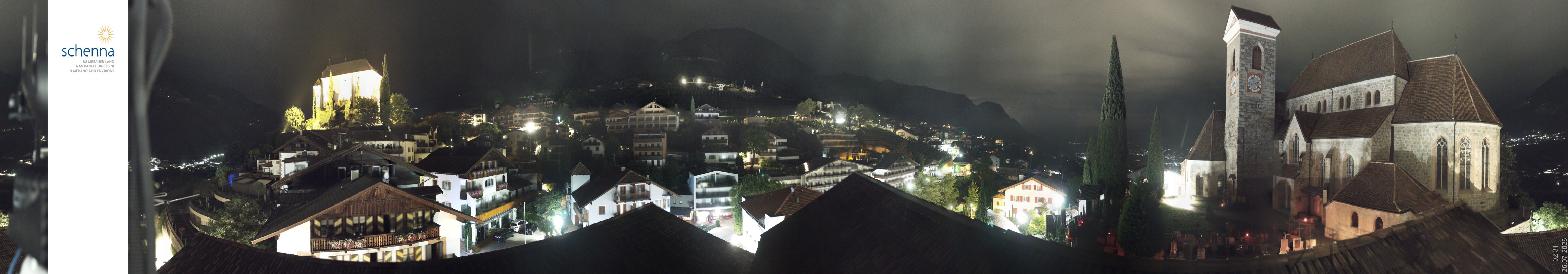 Archiv Foto Webcam Panoramablick Schenna