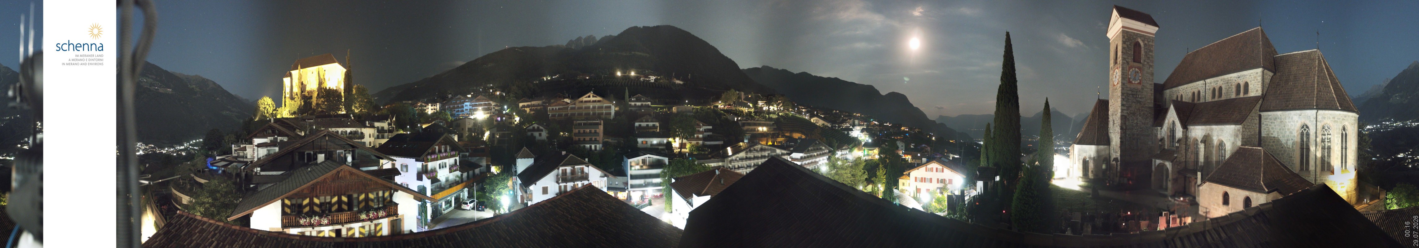 Archived image Webcam Panoramic View of Schenna