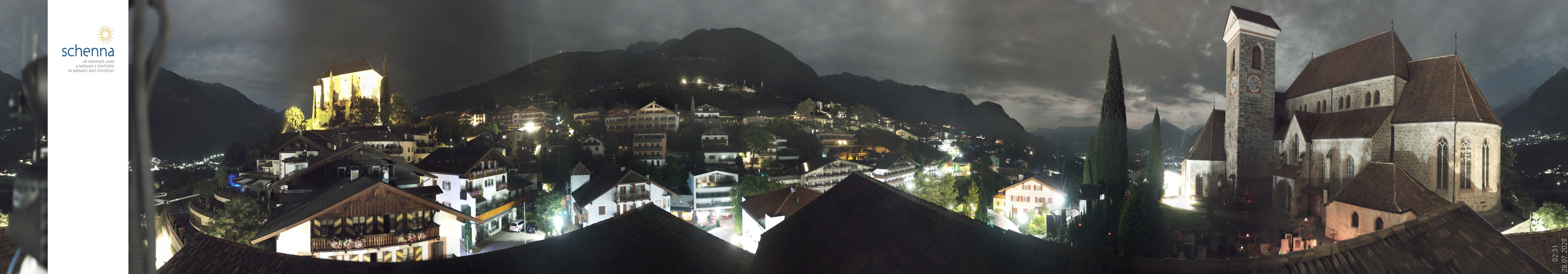 Archived image Webcam Panoramic View of Schenna