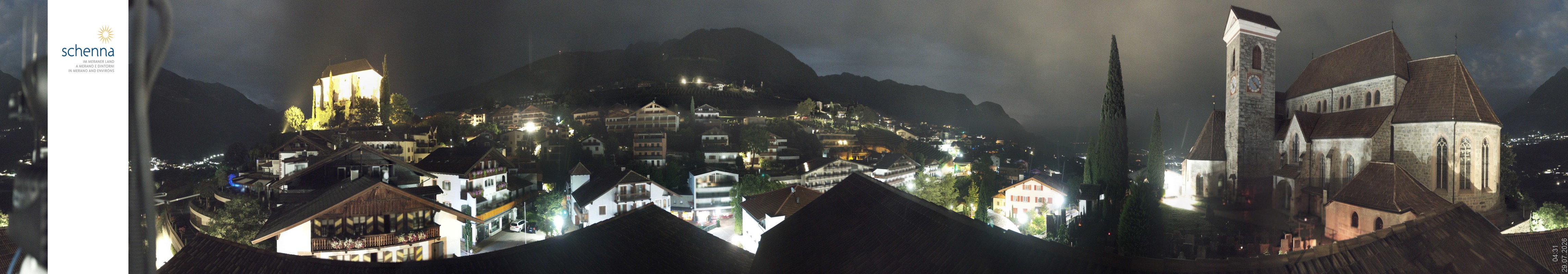 Archived image Webcam Panoramic View of Schenna
