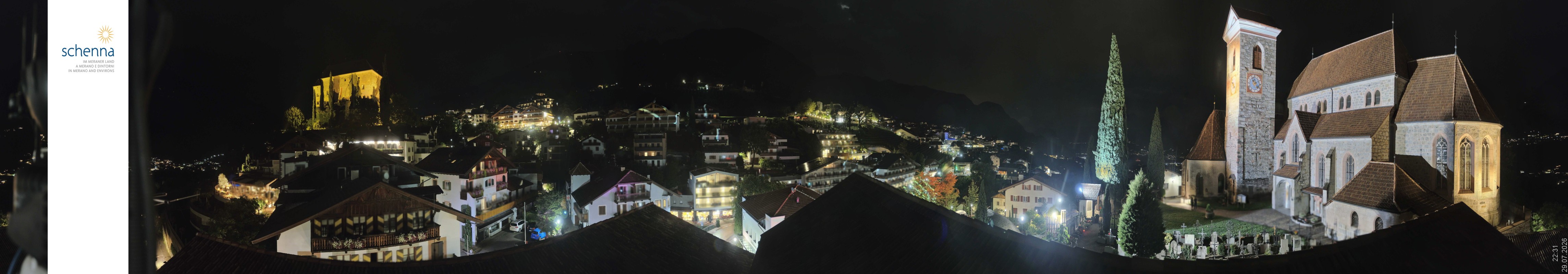 Archiv Foto Webcam Panoramablick Schenna