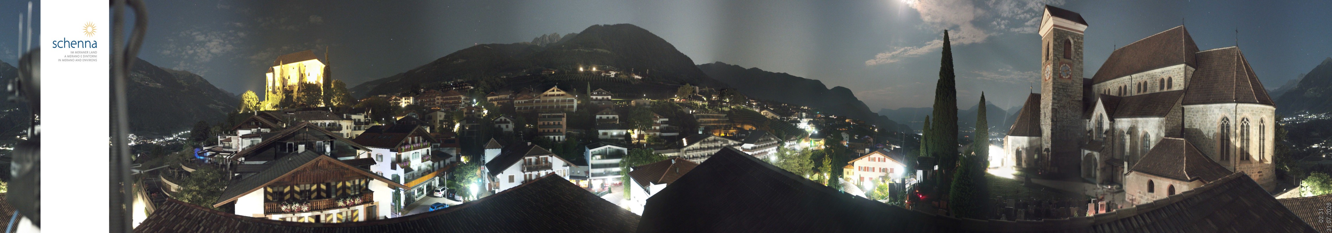 Archiv Foto Webcam Panoramablick Schenna