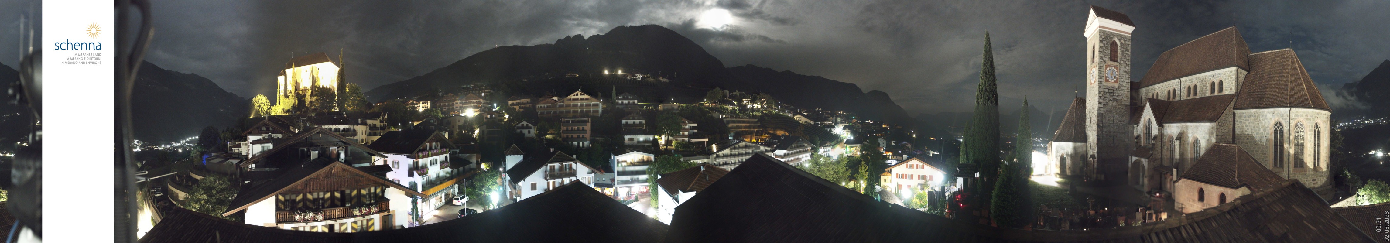 Archiv Foto Webcam Panoramablick Schenna