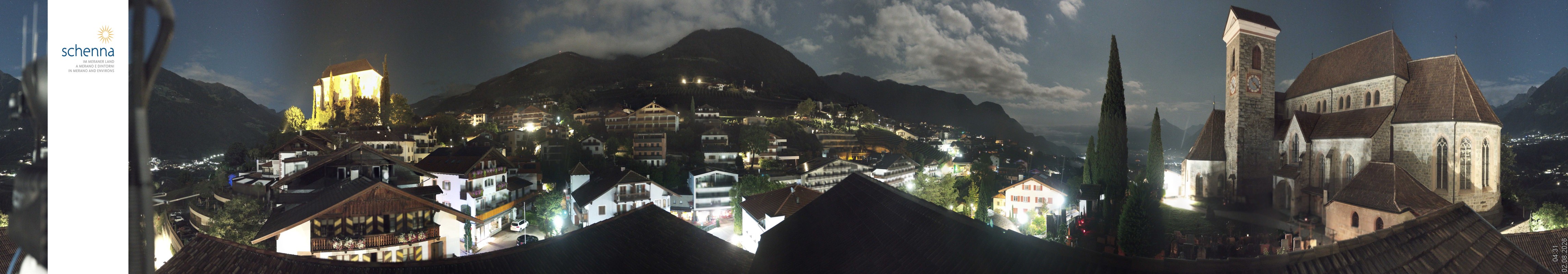 Archiv Foto Webcam Panoramablick Schenna