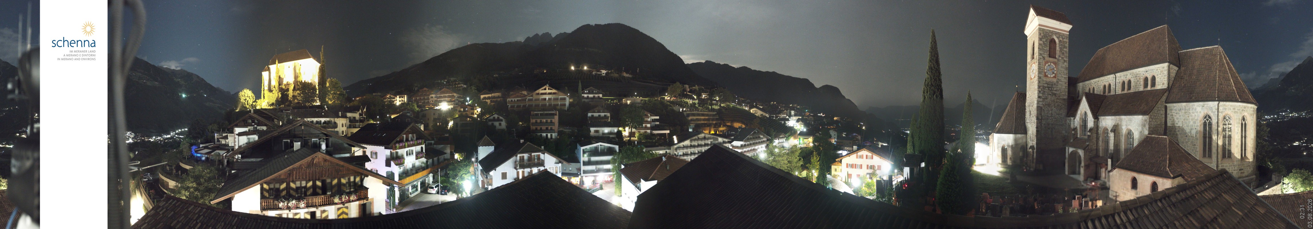 Archiv Foto Webcam Panoramablick Schenna