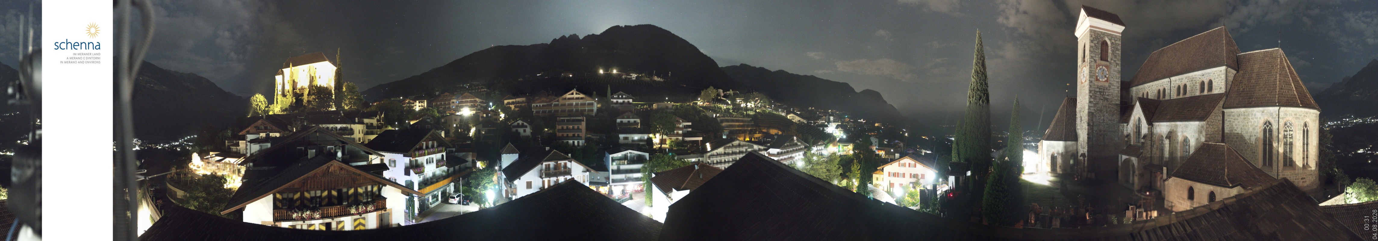 Archived image Webcam Panoramic View of Schenna