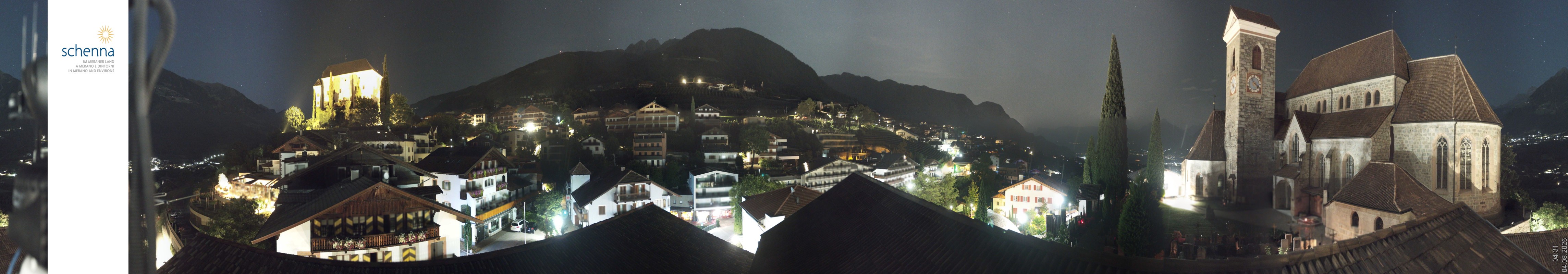 Archived image Webcam Panoramic View of Schenna