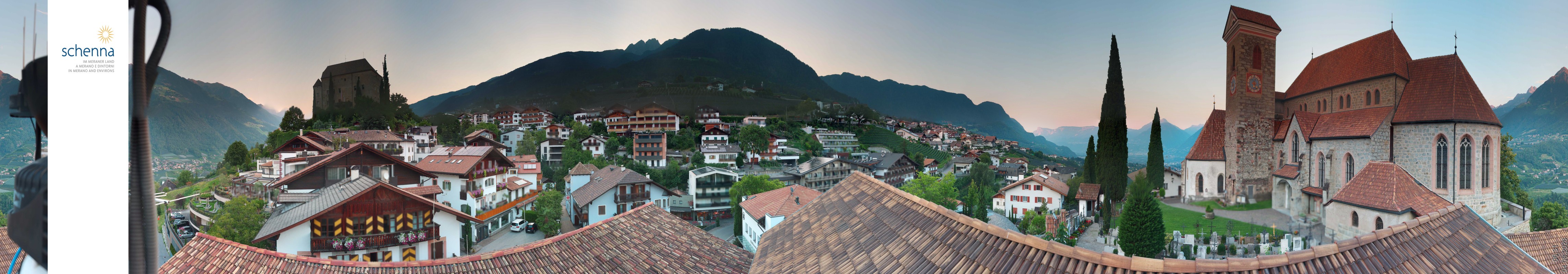 Archived image Webcam Panoramic View of Schenna