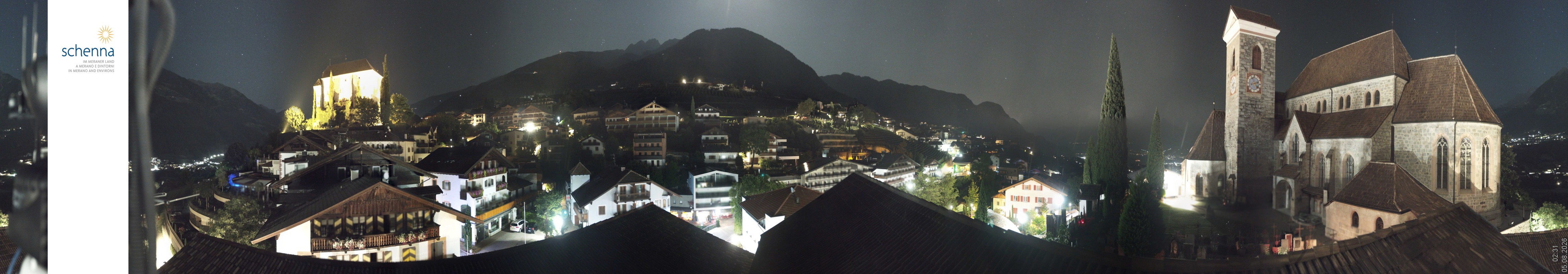 Archiv Foto Webcam Panoramablick Schenna