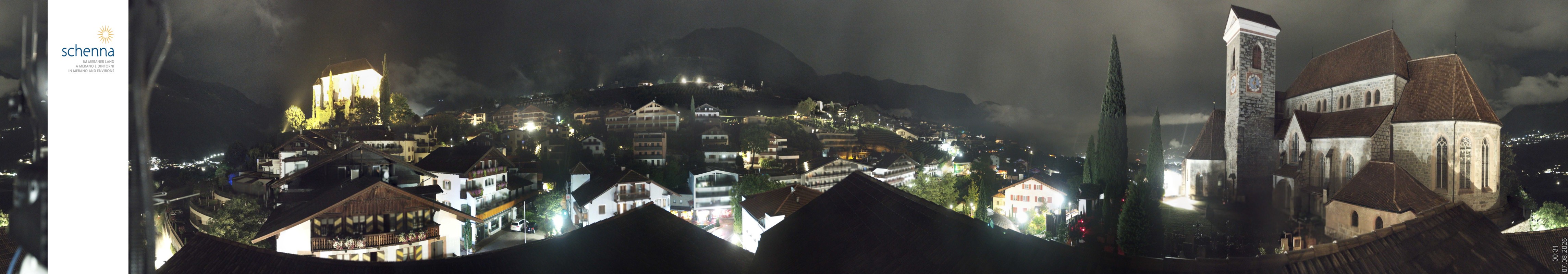 Archived image Webcam Panoramic View of Schenna