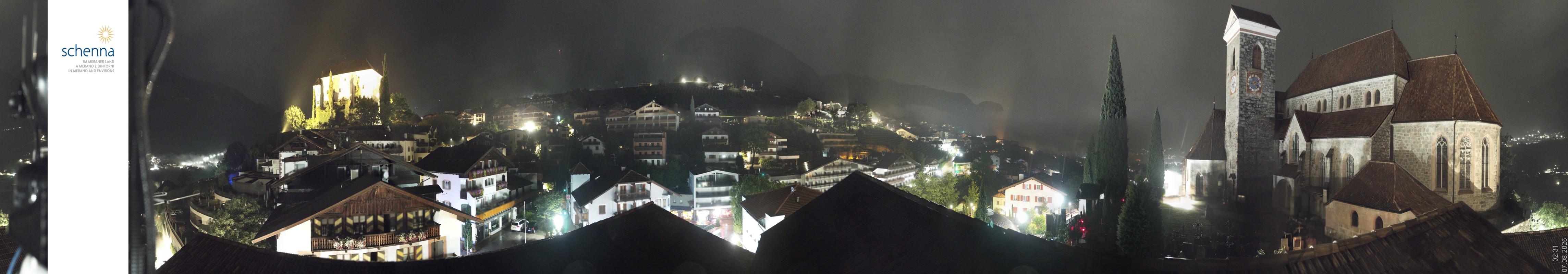 Archived image Webcam Panoramic View of Schenna
