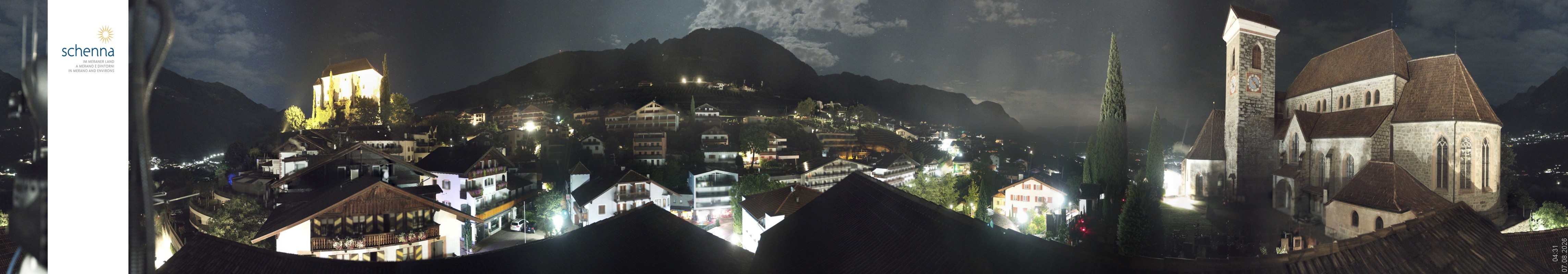 Archived image Webcam Panoramic View of Schenna