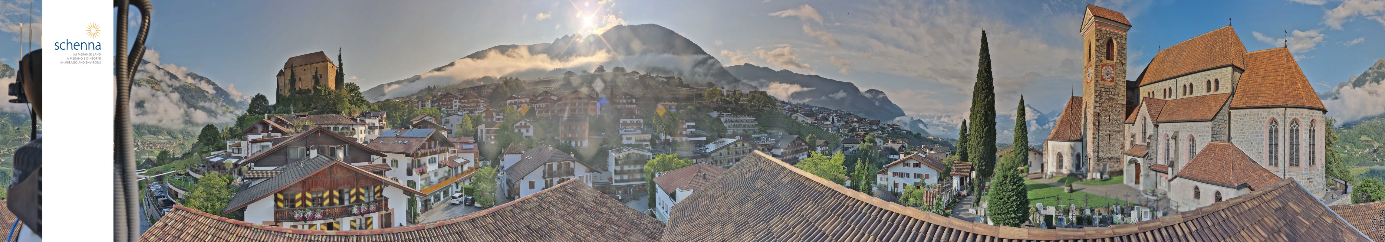 Archived image Webcam Panoramic View of Schenna