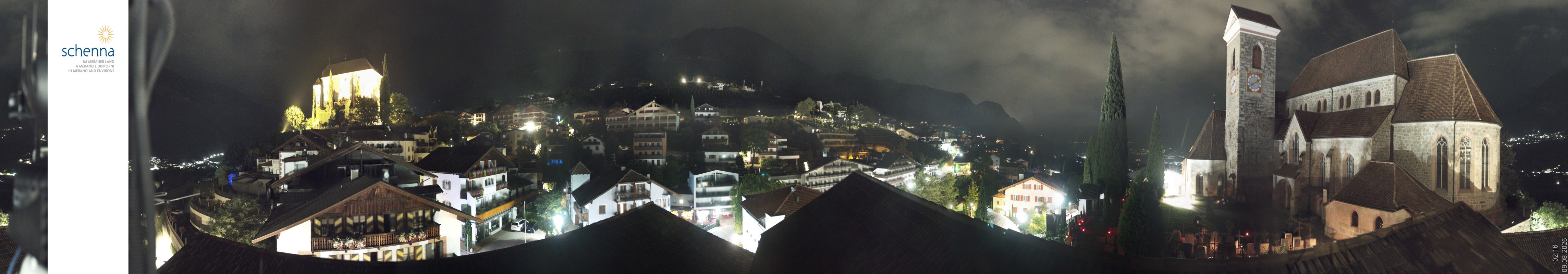 Archived image Webcam Panoramic View of Schenna