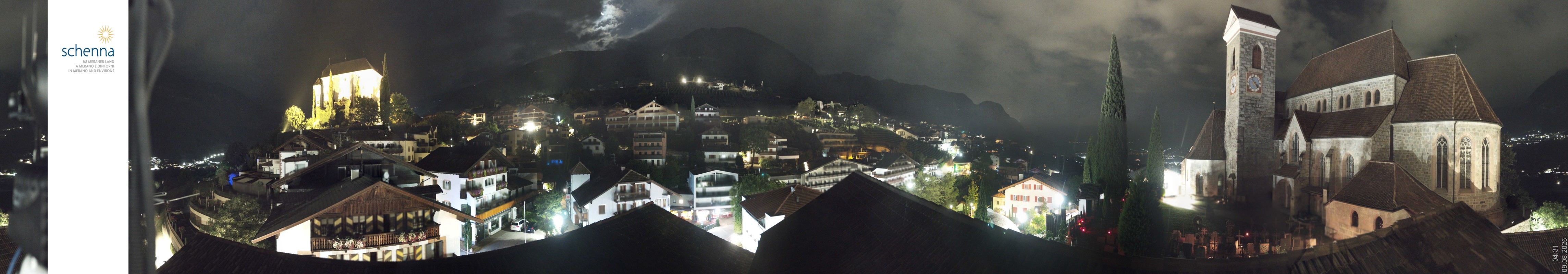 Archived image Webcam Panoramic View of Schenna