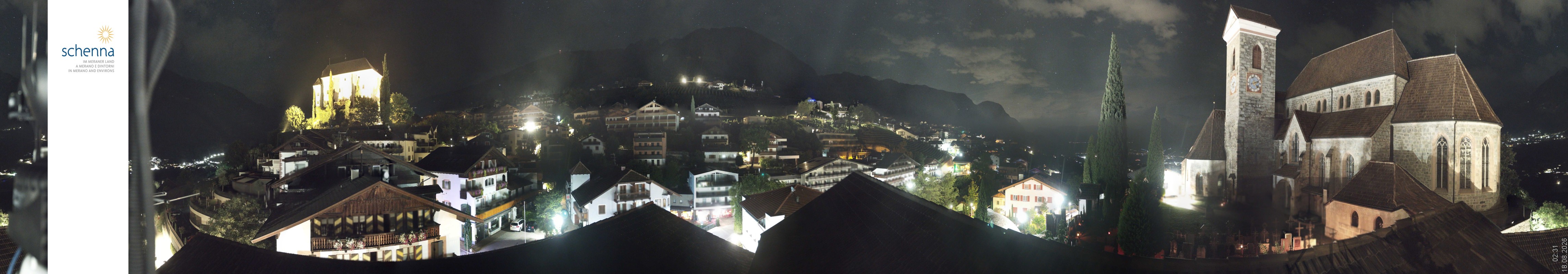 Archiv Foto Webcam Panoramablick Schenna