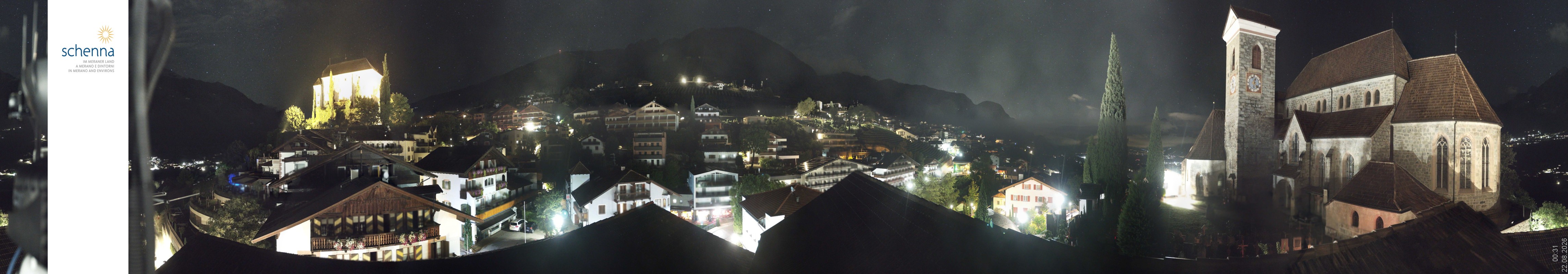 Archived image Webcam Panoramic View of Schenna