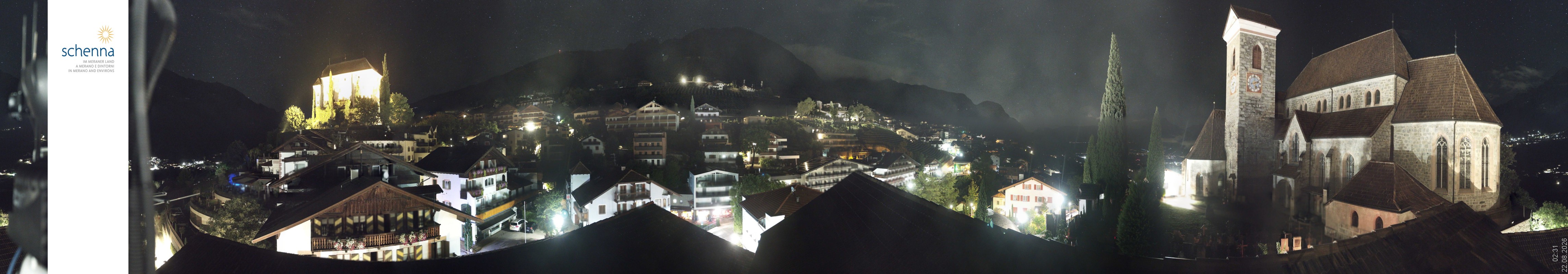Archived image Webcam Panoramic View of Schenna