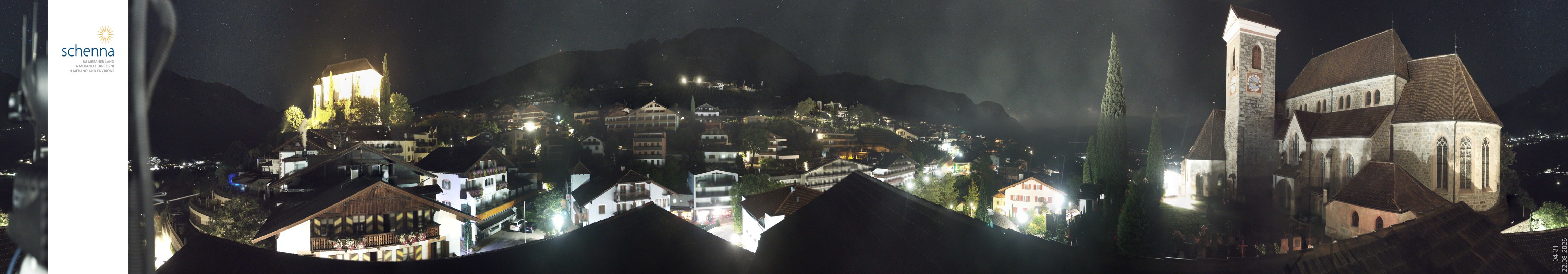 Archived image Webcam Panoramic View of Schenna