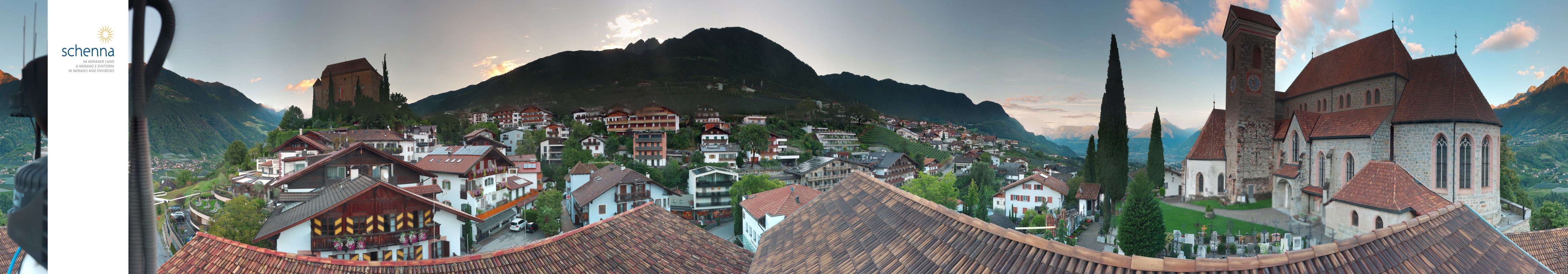 Archived image Webcam Panoramic View of Schenna