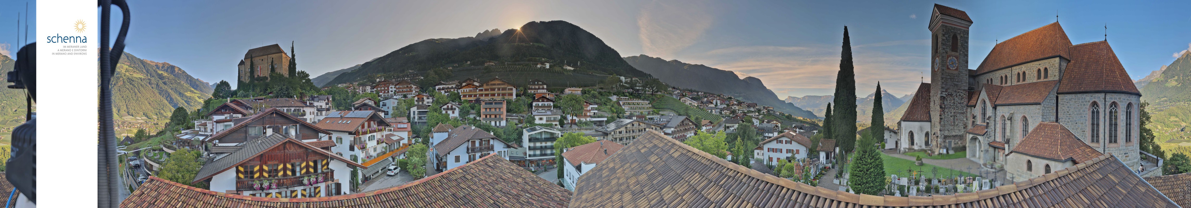 Archived image Webcam Panoramic View of Schenna