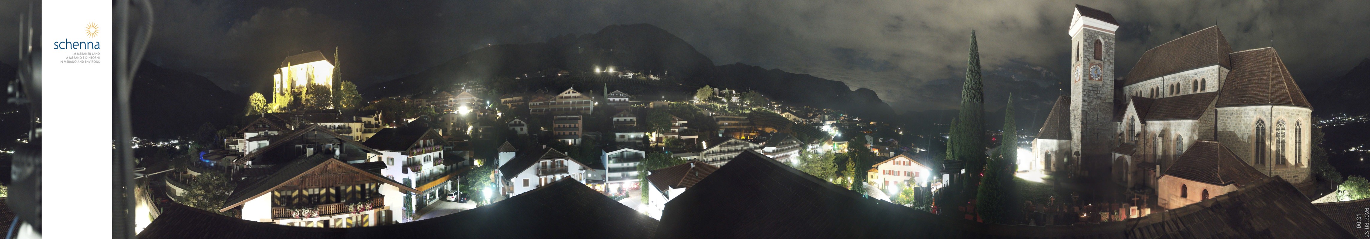 Archived image Webcam Panoramic View of Schenna