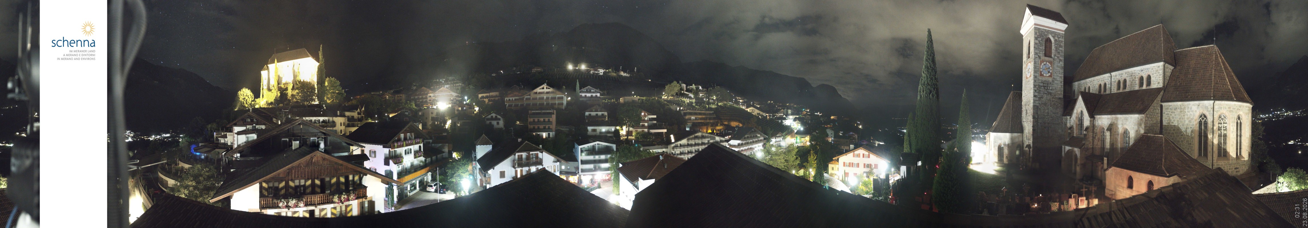 Archived image Webcam Panoramic View of Schenna