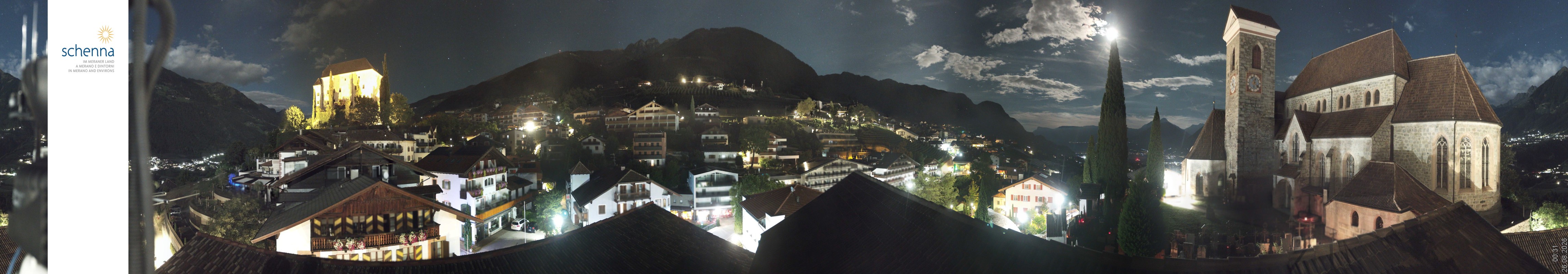 Archiv Foto Webcam Panoramablick Schenna