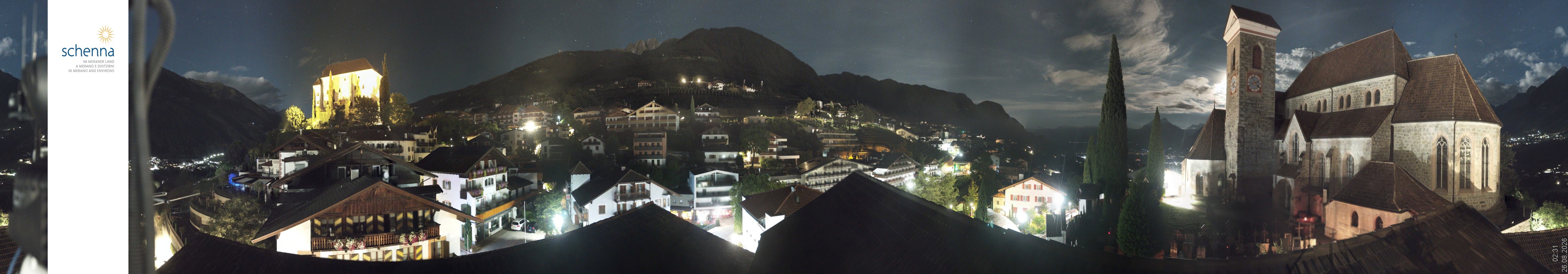 Archiv Foto Webcam Panoramablick Schenna