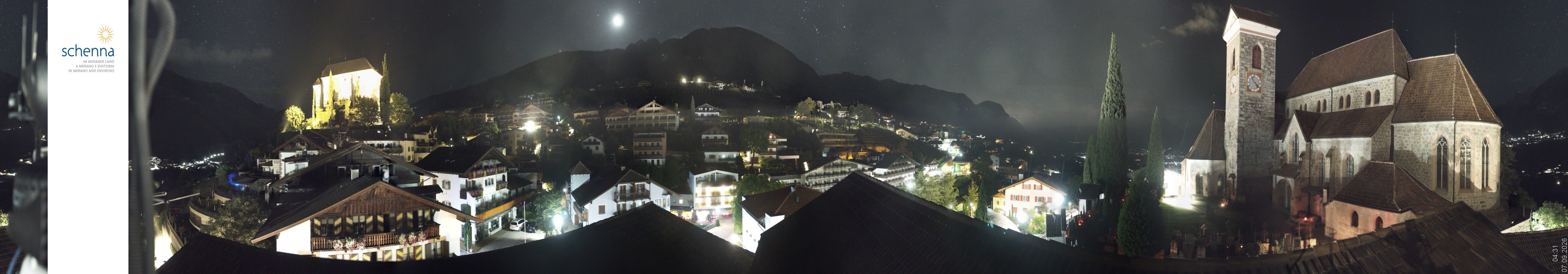 Archiv Foto Webcam Panoramablick Schenna