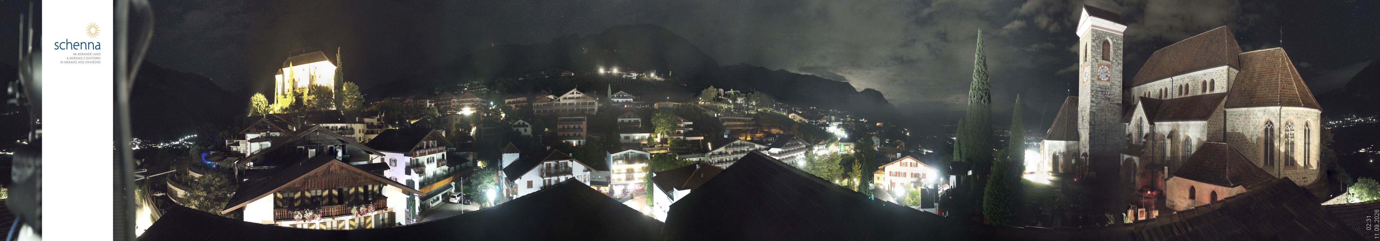 Archived image Webcam Panoramic View of Schenna