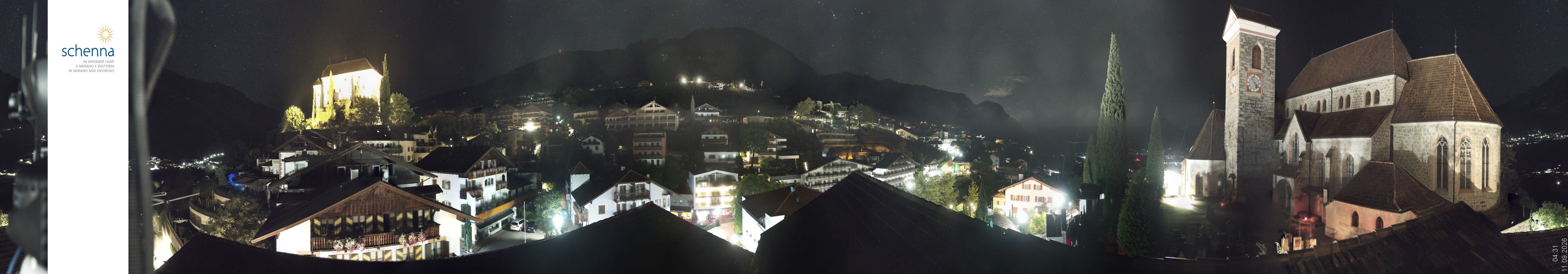 Archived image Webcam Panoramic View of Schenna