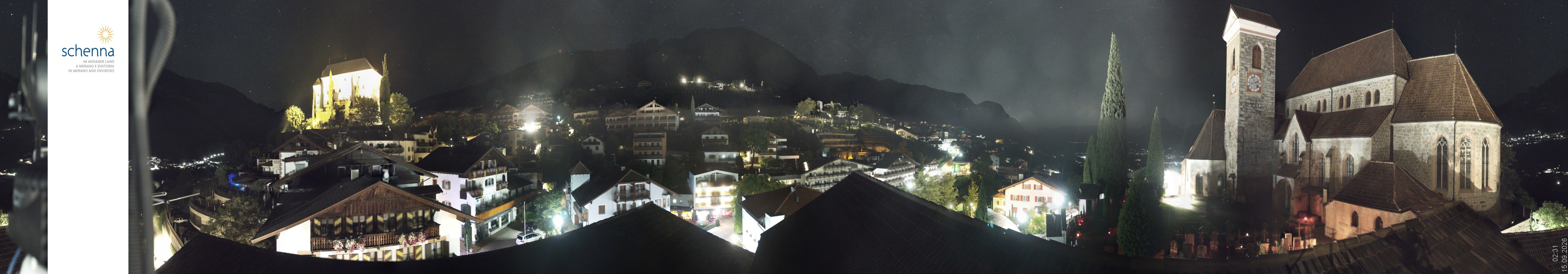 Archiv Foto Webcam Panoramablick Schenna