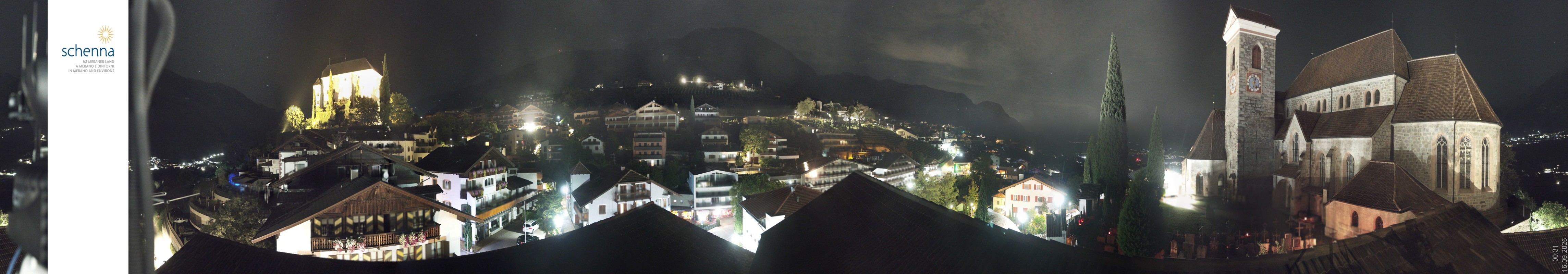 Archived image Webcam Panoramic View of Schenna