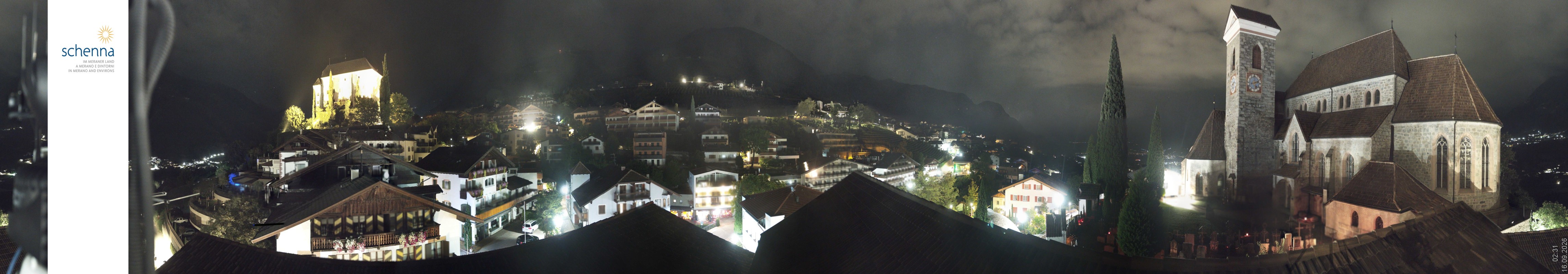 Archived image Webcam Panoramic View of Schenna