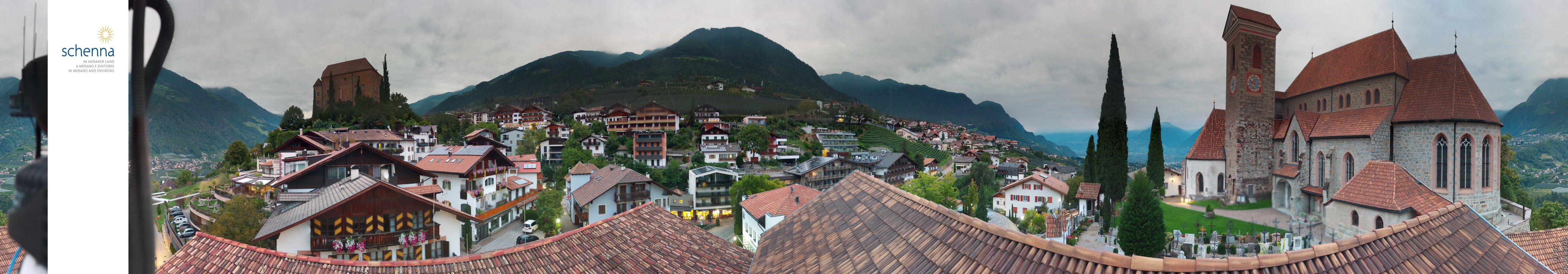 Archived image Webcam Panoramic View of Schenna